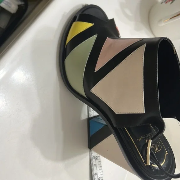 Roger Viver Bauhaus skyscraper high heels sandals, 36 1/2 - Picture 11 of 16